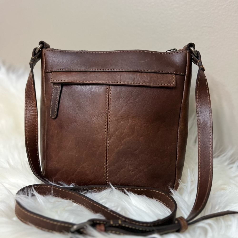 Wild West Classic Brown Leather Messenger Bag. Made in Losangeles